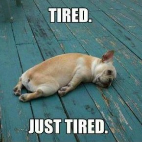 Tired. Just tired.