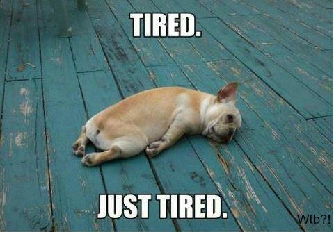 Tired. Just tired.