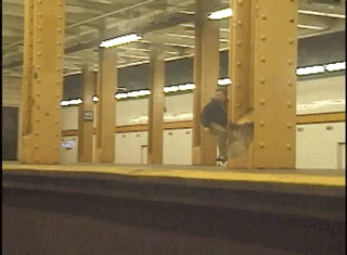 Jumping over the subway